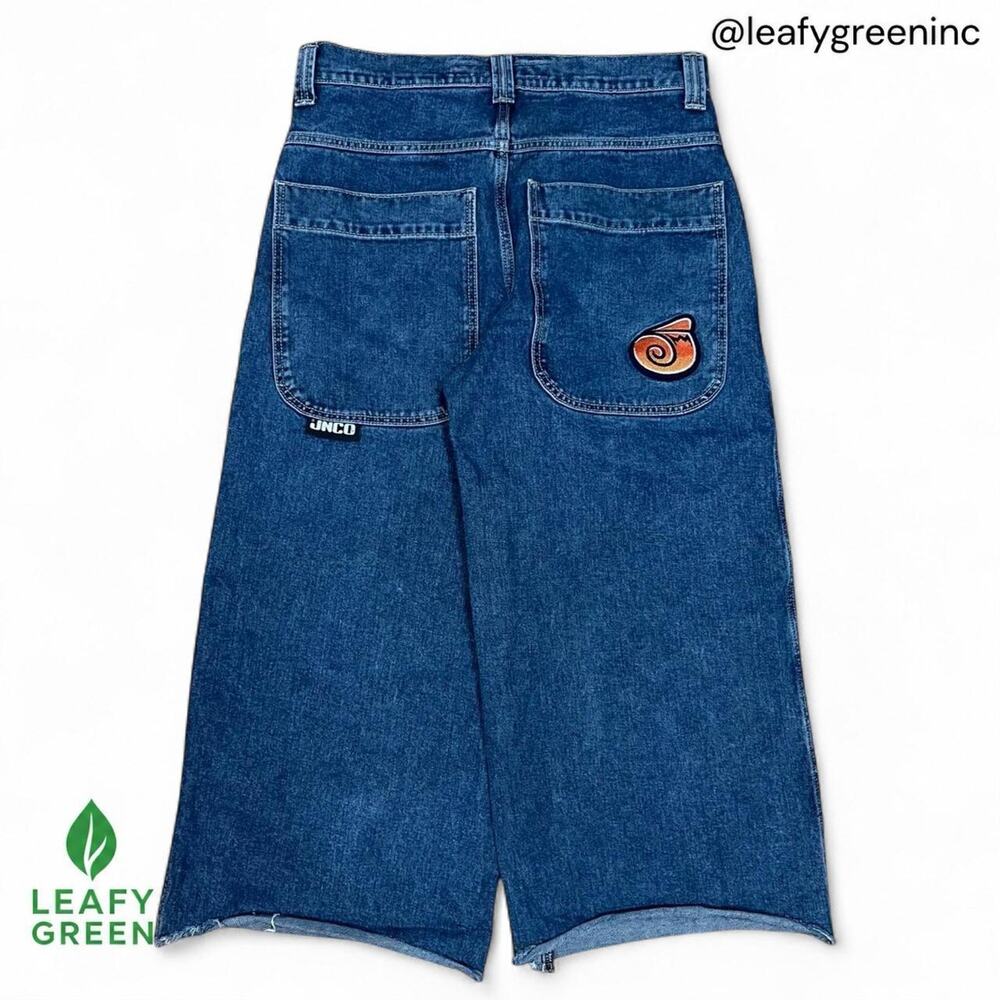 JNCO Twin Cannons Light Wash Ultra Baggy Wide Leg Jeans us sz 34x26 Y2K Blue